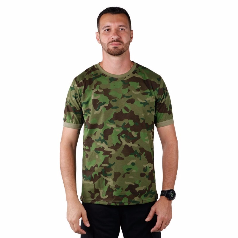 Camiseta Soldier Blica Camuflada Tropical 