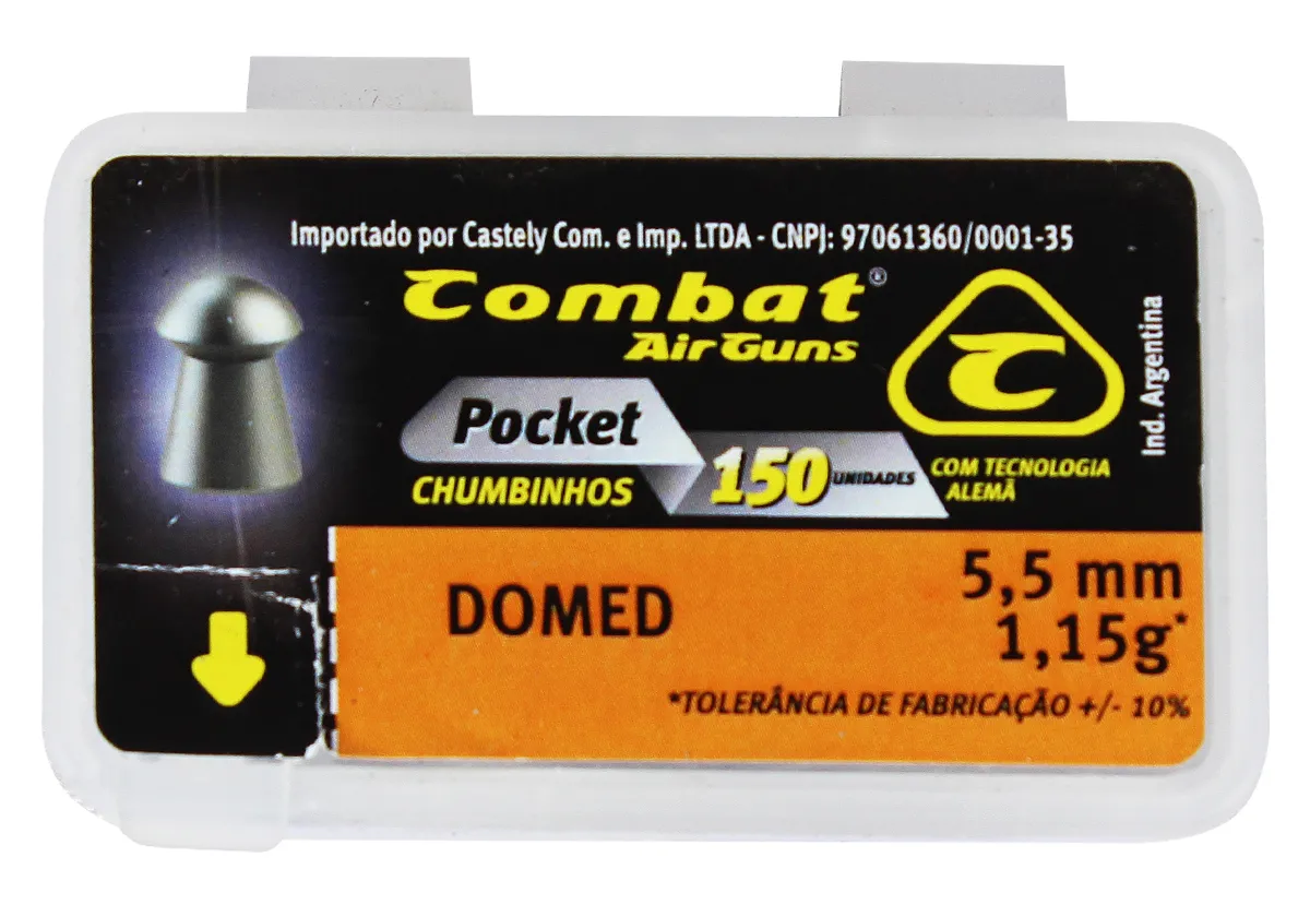 Chumbinho Domed Pocket Cal. 5,5mm Combat