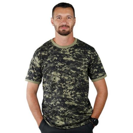 Camiseta Soldier Blica Camuflado Digital Pntano